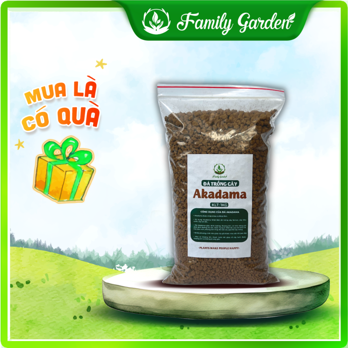 Túi 1kg đất sét nung Akadama - Độc quyền Family Garden